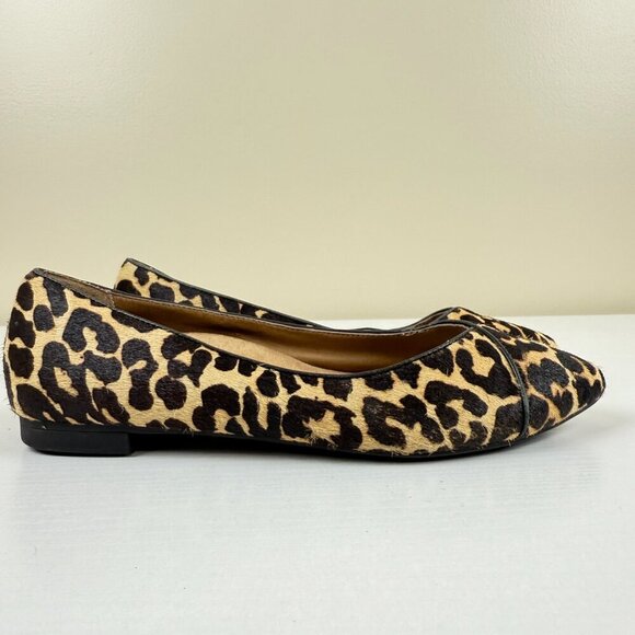 Vionic Pointed Toe Leopard Flats - Picture 3 of 10